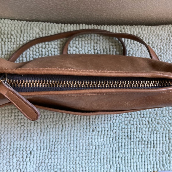 Coach Light Brown Tan Leather Shoulder Bag Made in NYC USA Vintage - Picture 11 of 12